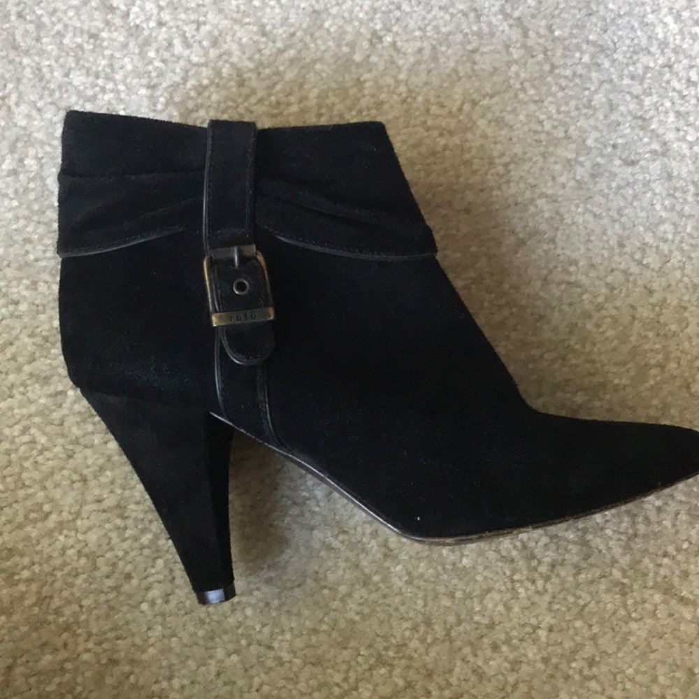 Rafe New York black suede booties.